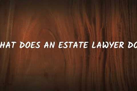 What Does An Estate Lawyer Do? | ESTATE LAWYER | Daily Life Security Channel