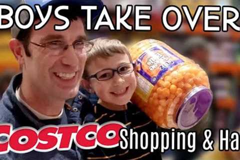 COSTCO!! Boys Take On the Shopping (AGAIN) | Grocery Shop &amp; Haul