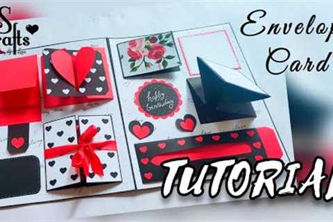 Scrapbook Tutorial ✂️| Envelope Card | Handmade | gift making ideas | birthday|Anniversary| S Crafts