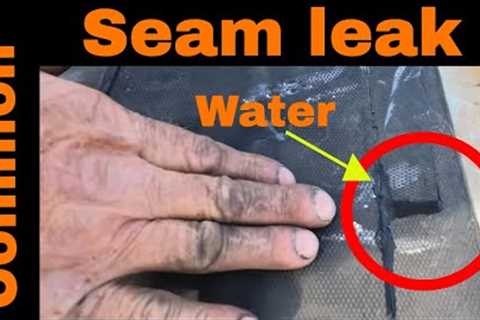 EPDM Rubber Flat Roof Seam Leak repair in 3 minutes Results are amazing Must See
