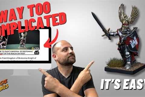 How to easily and quickly paint a Knight of the Realm for Bretonnia! #theoldworld