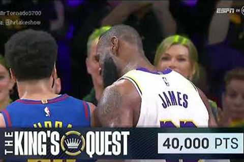 HISTORY! LeBron James BECOMES THE NBA'S FIRST 40K POINTS SCORER! 💜💛👑 (Full video)