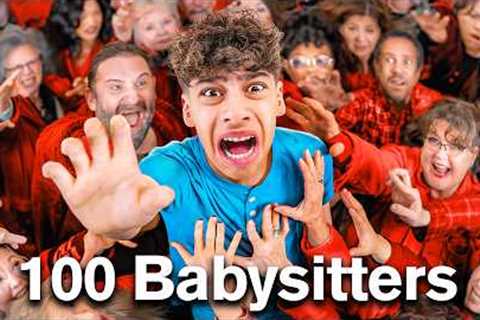 I Survived 100 Babysitters in 24 Hours!