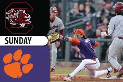 #19 South Carolina vs #10 Clemson Baseball Highlights | GREAT GAME College Baseball Highlights 2024