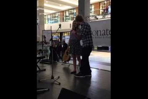Ed surprises fan singing his song at the Mall