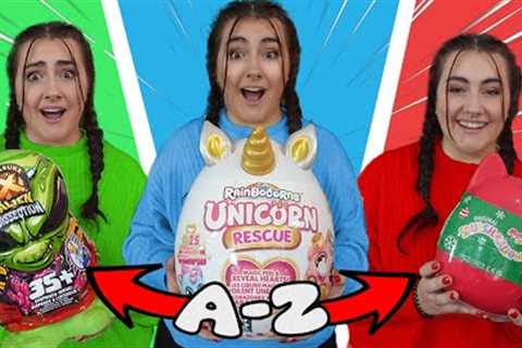Unboxing ALL Toys from (A To Z) CHALLENGE