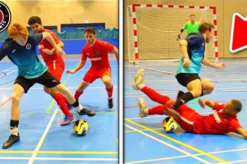 I Played in a PRO FUTSAL MATCH &amp; It Got DANGEROUS! (Football Skills &amp; Goals)