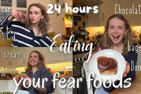 24 hours eating my followers’ fear foods- ed recovery chats, advice &amp; lots of yummy food
