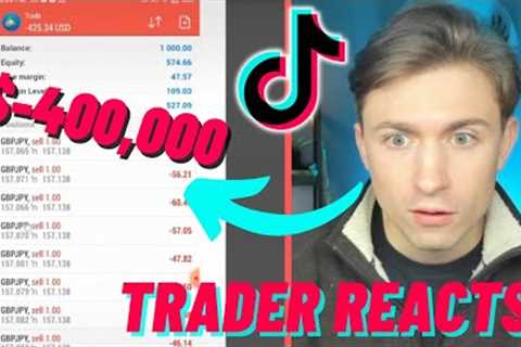 This TikTok Trader Lost $400,000 Trading Forex... (Trader Reacts)