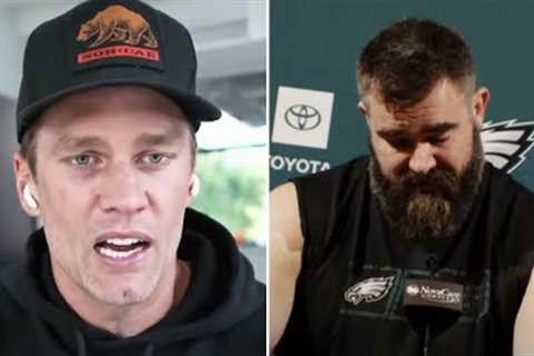Tom Brady REACTS to Jason Kelce Retiring From the NFL After Crying During Press Conference