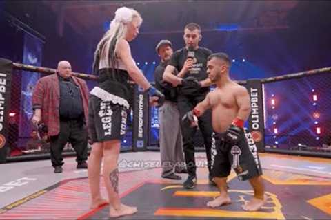 Cell Jr. Little Man vs Blonde Bimbo In An MMA Match | Things Take A Turn For The WORST