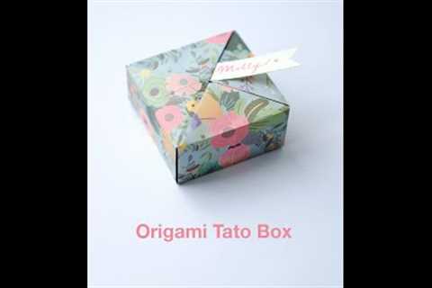 How to fold Origami Tato Box (Traditional) #Shorts