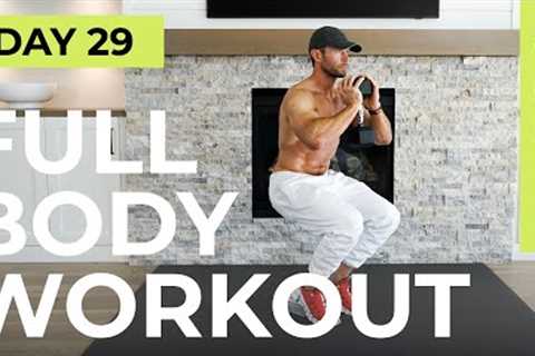Day 29: 30 Min FULL BODY Dumbbell Workout [Complete Workout] // 6WS3