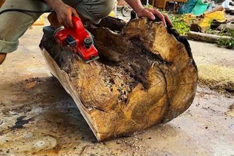 Amazing Extremely Creative Woodworking You've Never Seen Discarded Wood Stumps // Art Outdoor Table
