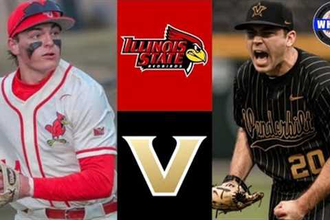 Illinois State vs #9 Vanderbilt Highlights | 2024 College Baseball Highlights