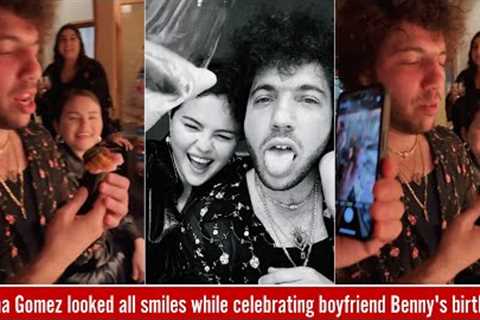 Selena Gomez was all smiles while celebrating boyfriend Benny Blanco's birthday with close friends