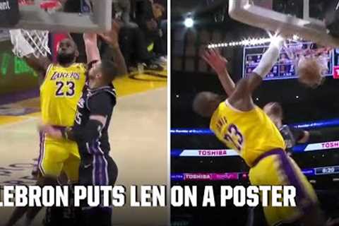 LeBron James dunks all over Alex Len 👀 | NBA on ESPN