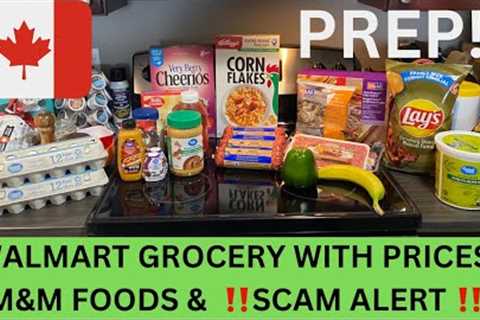 WALMART GROCERY WITH PRICES / M &amp; M FOODS AND A‼️ SCAM ALERT ‼️