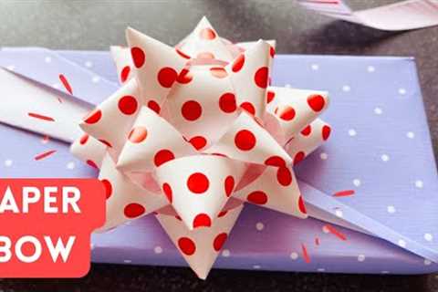 DIY Paper Bow for Gift Box | How to make a Bow out of Paper | Paper Bow Making