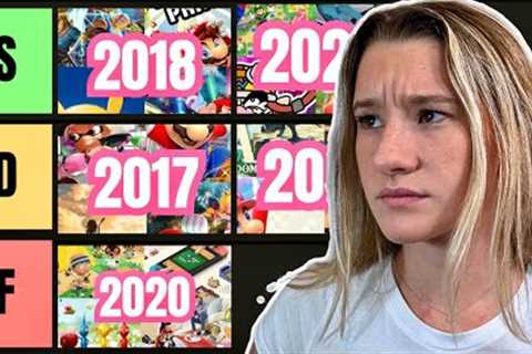 Ranking All 7 Years Of Nintendo Switch (Tier List)