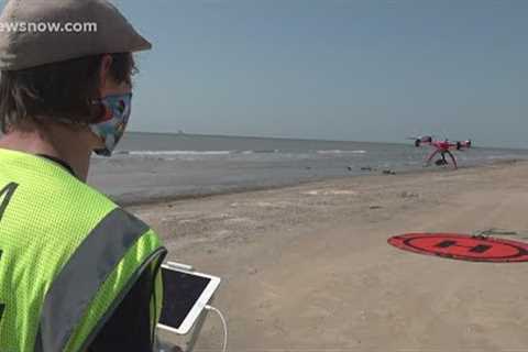 Lamar University researchers use drone technology to help fight future erosion, reduce impact of sto