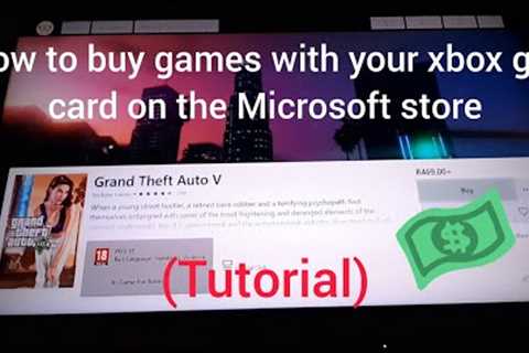 How to purchase games on the Microsoft store with your xbox gift card &amp; Profile Address..