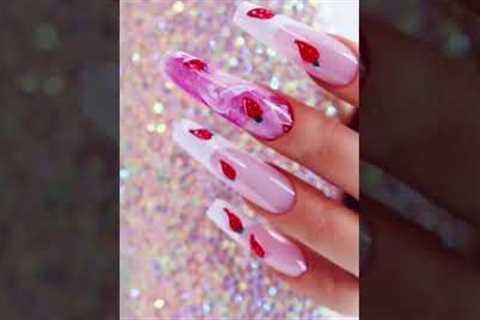 🍓CREAM WITH THAT ? #shorts #nail #nailtutorial #satisfying #clientnails #nailart #manicure #gel