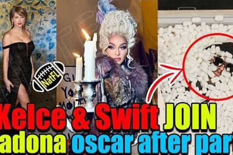 EXCLUSIVE! Taylor Swift &amp;Travis Kelce’s PDA at Madona Oscar after party