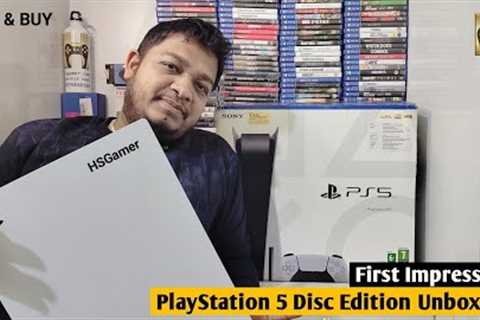 PS5 Disc Edition Unboxing &amp; First Impression 2024 | PlayStation 5 Review!