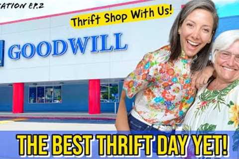Thrift Shopping! Thrift With Us at the Best Goodwill Yet!