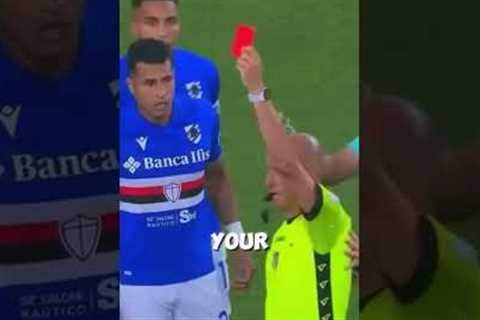 Top 3 CRAZIEST Red Card Moments in Football #football #soccer