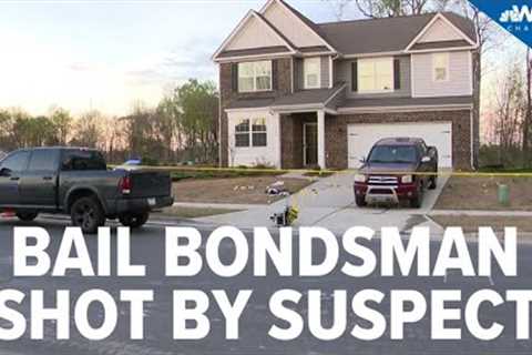 Bail bondsman shot by suspect