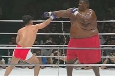 PRIDE 3: Yarbrough (600+lbs) vs Takase (169lbs)