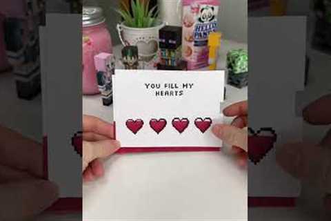 Making my boyfriend a DIY pixel art heart card for valentine’s day!