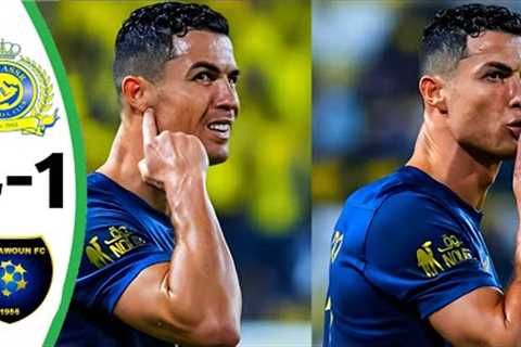 Ronaldo The Legend - AlNassr vs AlTaawoun 4-1 - Sadio Mane Skills - All Goals &amp; Highlights 2024