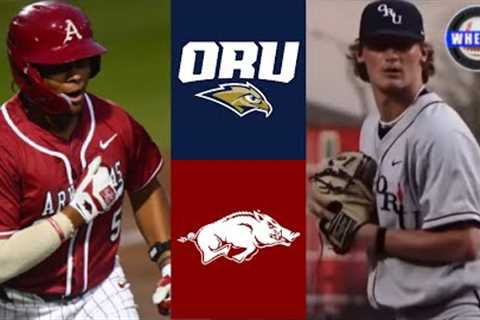 Oral Roberts vs #1 Arkansas Highlights | 2024 College Baseball Highlights