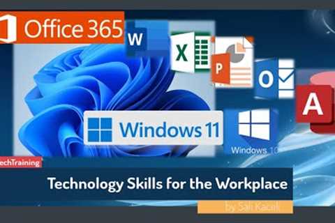 Basic Computer Skills for the Workplace in 2021 - 12 Hours of Free Tech Training