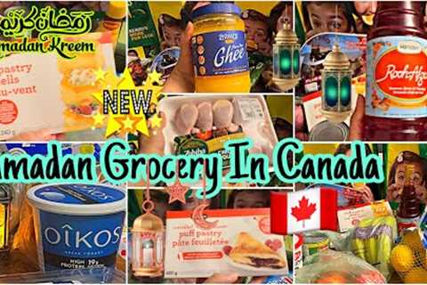 Ramadan Grocery Shopping In Canada 🇨🇦 2024 | First Ramadan in Canada | Sub kuch mil gaea 🌙