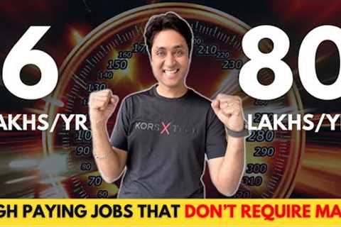 10 Non-Math Jobs that Pay 80+ LPA 🚀 | Best Career Options that DON'T need Maths | High Salary Jobs ..
