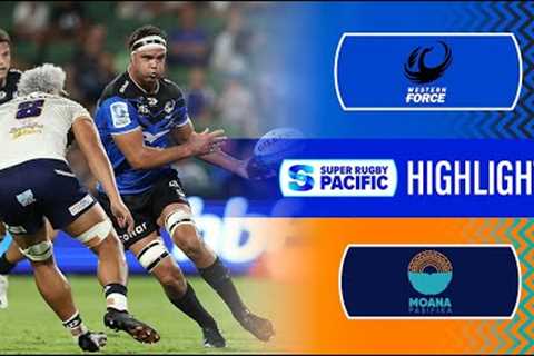 Super Rugby Pacific 2024 | Force v Moana Pasifika | Round 4 Highlights