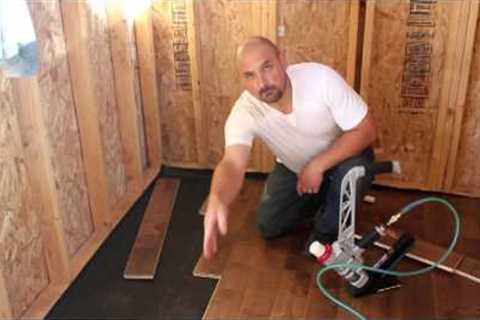 how to install prefinished hardwood flooring