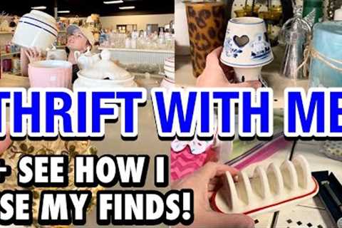 THRIFTING HOME DECOR ~ THRIFT WITH ME~THRILLED THRIFTER + GOODWILL THRIFT SHOPPING HAUL