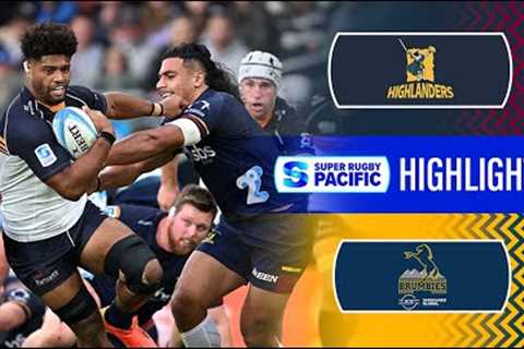 Super Rugby Pacific 2024 | Highlanders v Brumbies | Round 4 Highlights
