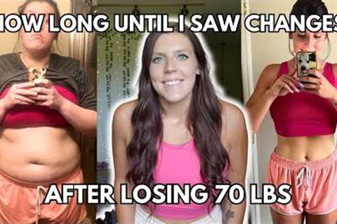 HOW LONG DOES IT TAKE TO SEE PHYSICAL CHANGES DURING WEIGHT LOSS? | 70 lb Weight Loss &amp;..