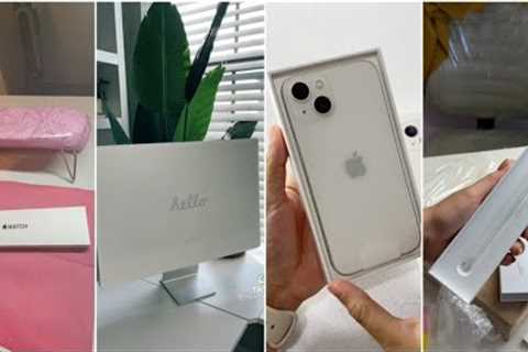 unboxing apple products •tik tok compilation • ASMR