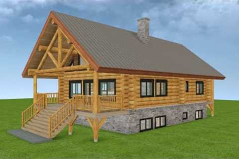 Complete Tour of My Log Home Plans (Walkthrough Model)