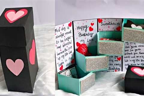 Beautiful Handmade Birthday Gift idea for Boyfriend |Handmade Gift Box Idea |paper crafts |tutorial