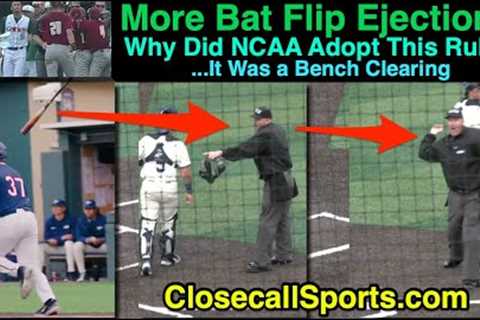 Bat Flip Ejection for UConn &amp; the Bench Clearing That Led College Baseball to Adopt Bat Flip..