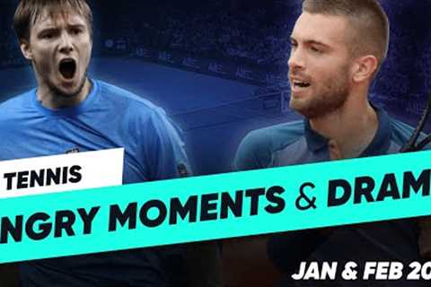 Tennis Angry Moments &amp; Drama - January &amp; February 2024