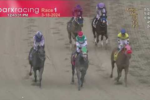 Horse Racing: Dream Big Dreama Wins Race 1 Parx Racing. Full Race Mon. Mar. 18, 2024.